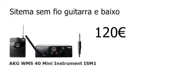 Trasmisor sem fil para violao baixo e guitarra